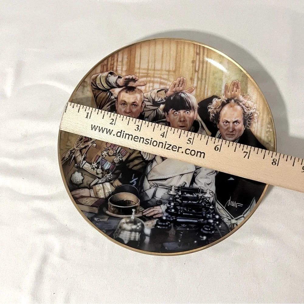 “The Three Stooges” 1993 Franklin Mint Fine Porcelain Plate # Z5783 EUC